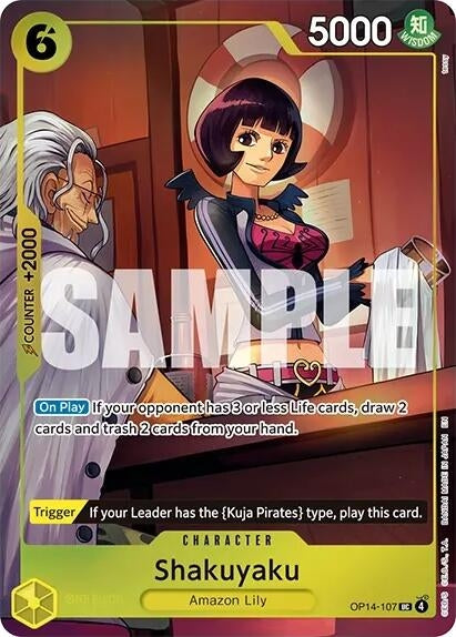 Shakuyaku (One Piece Card Game Illustration Box Vol. 7) (OP14-107) (Foil) (One Piece Promotion Cards)