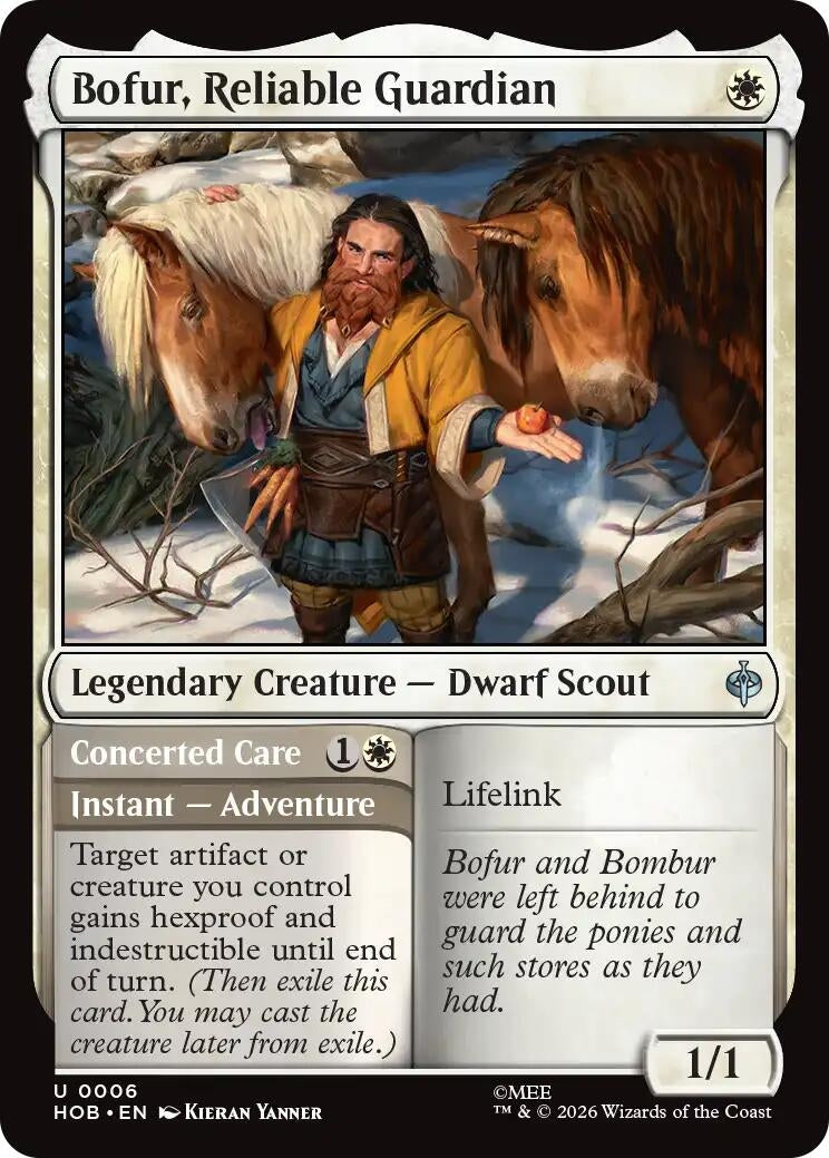 Image for Bofur, Reliable Guardian (6) (Foil) (The Hobbit) (HOB) - Magic: The Gathering