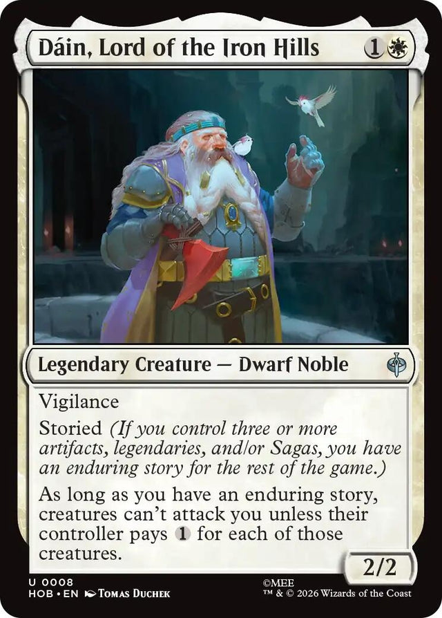 Image for Dain, Lord of the Iron Hills (8) (Foil) (The Hobbit) (HOB) - Magic: The Gathering