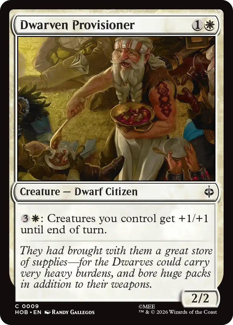 Image for Dwarven Provisioner (9) (Foil) (The Hobbit) (HOB) - Magic: The Gathering