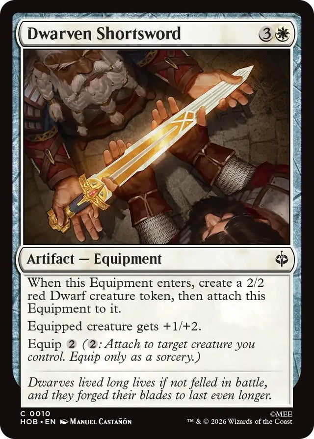Image for Dwarven Shortsword (10) (Foil) (The Hobbit) (HOB) - Magic: The Gathering