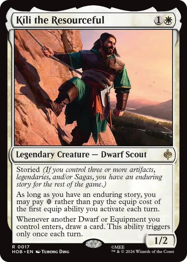 Image for Kili the Resourceful (17) (Foil) (The Hobbit) (HOB) - Magic: The Gathering