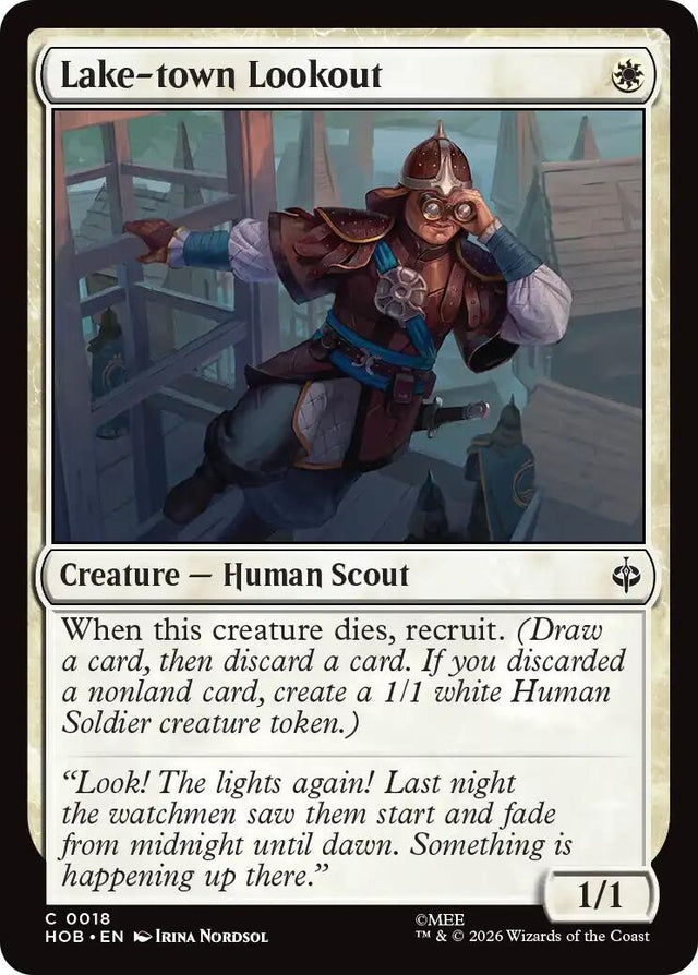 Image for Lake-town Lookout (18) (Foil) (The Hobbit) (HOB) - Magic: The Gathering
