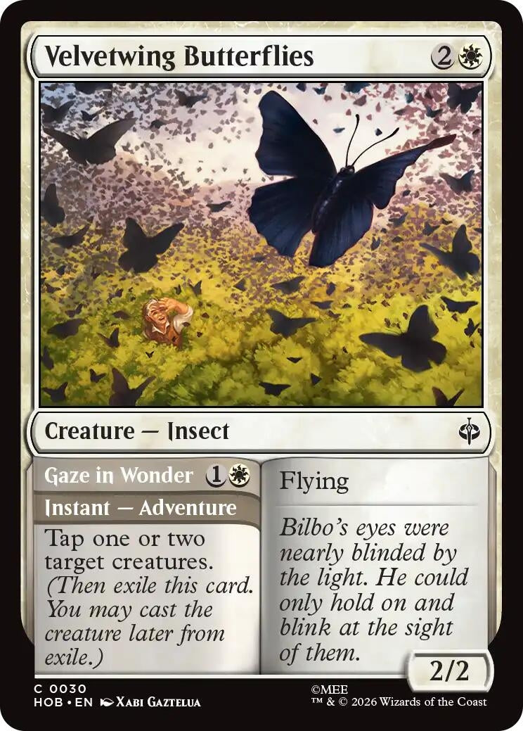 Image for Velvetwing Butterflies (30) (Foil) (The Hobbit) (HOB) - Magic: The Gathering