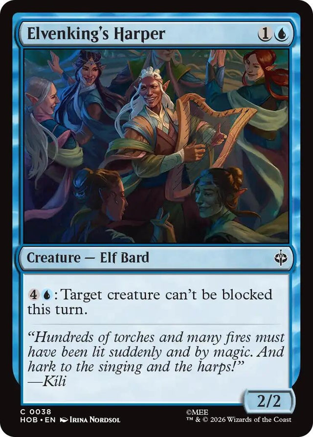 Image for Elvenking's Harper (38) (Foil) (The Hobbit) (HOB) - Magic: The Gathering