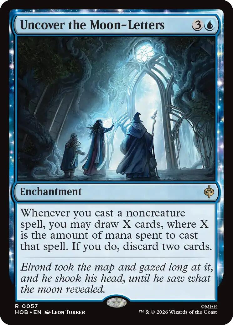Image for Uncover the Moon-Letters (57) (Foil) (The Hobbit) (HOB) - Magic: The Gathering