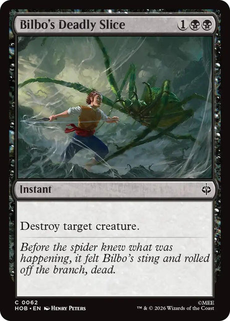 Image for Bilbo's Deadly Slice (62) (Foil) (The Hobbit) (HOB) - Magic: The Gathering