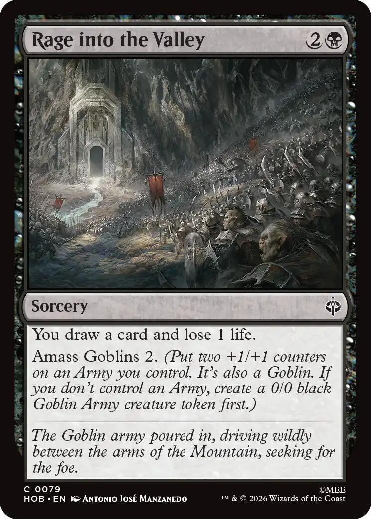 Image for Rage into the Valley (79) (Foil) (The Hobbit) (HOB) - Magic: The Gathering