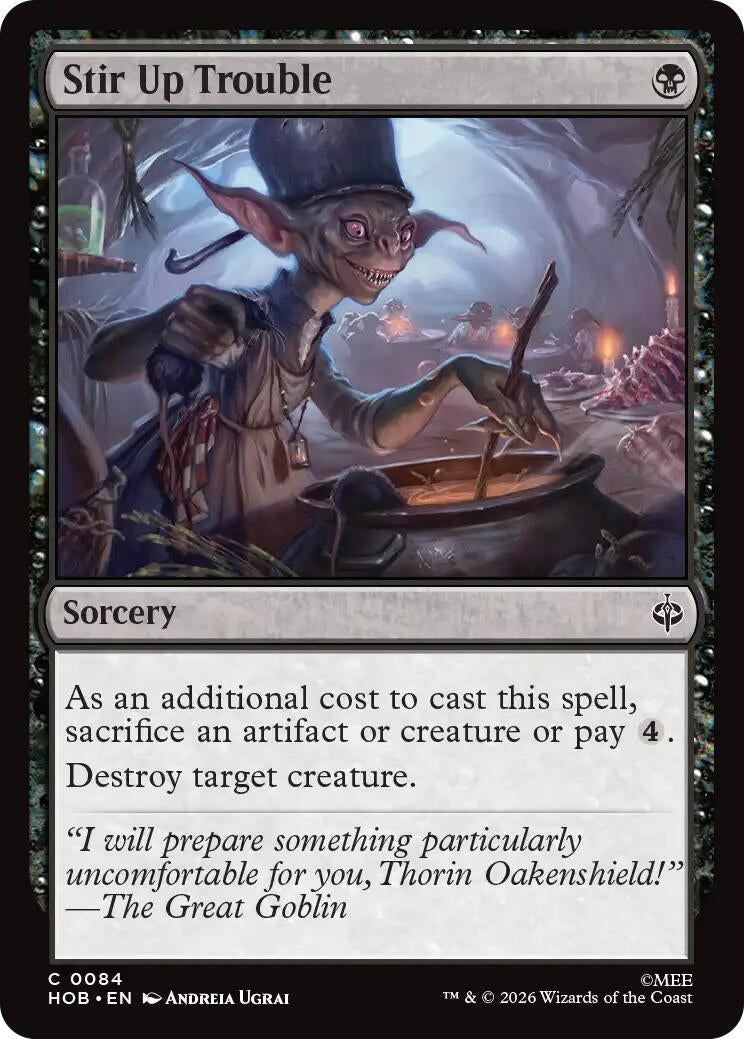 Image for Stir Up Trouble (84) (Foil) (The Hobbit) (HOB) - Magic: The Gathering