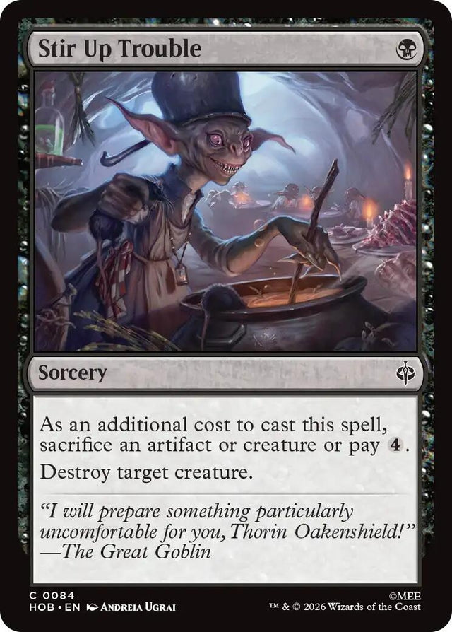 Image for Stir Up Trouble (84) (Foil) (The Hobbit) (HOB) - Magic: The Gathering