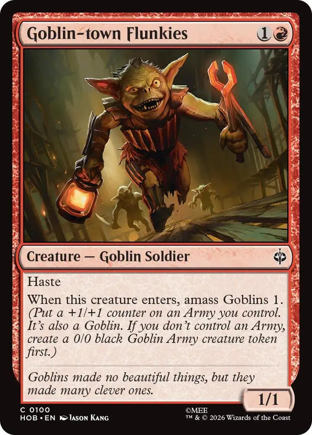 Image for Goblin-town Flunkies (100) (The Hobbit) (HOB) - Magic: The Gathering
