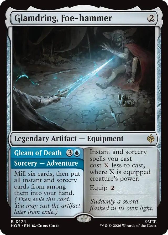 Image for Glamdring, Foe-hammer (174) (Foil) (The Hobbit) (HOB) - Magic: The Gathering