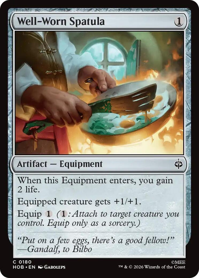 Image for Well-Worn Spatula (180) (Foil) (The Hobbit) (HOB) - Magic: The Gathering