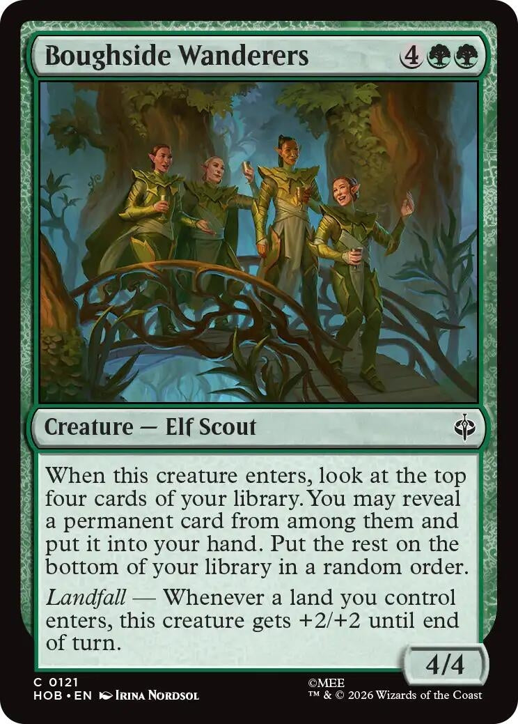 Image for Boughside Wanderers (121) (Foil) (The Hobbit) (HOB) - Magic: The Gathering