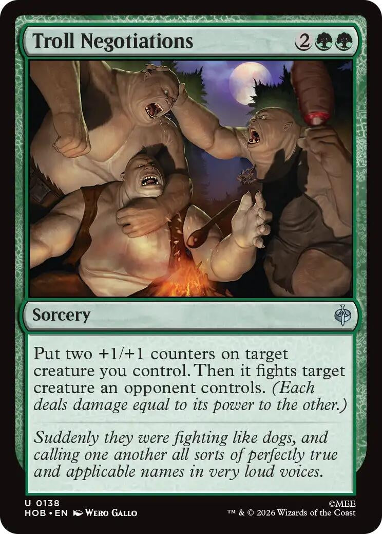Image for Troll Negotiations (138) (Foil) (The Hobbit) (HOB) - Magic: The Gathering