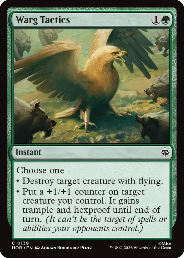 Image for Warg Tactics (139) (Foil) (The Hobbit) (HOB) - Magic: The Gathering