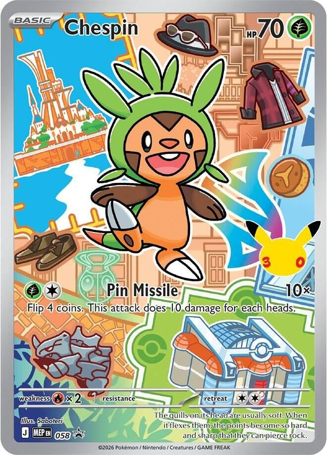 Image for Chespin -  058 (058) (Holofoil) (First Partner Collection 2026) - Pokemon