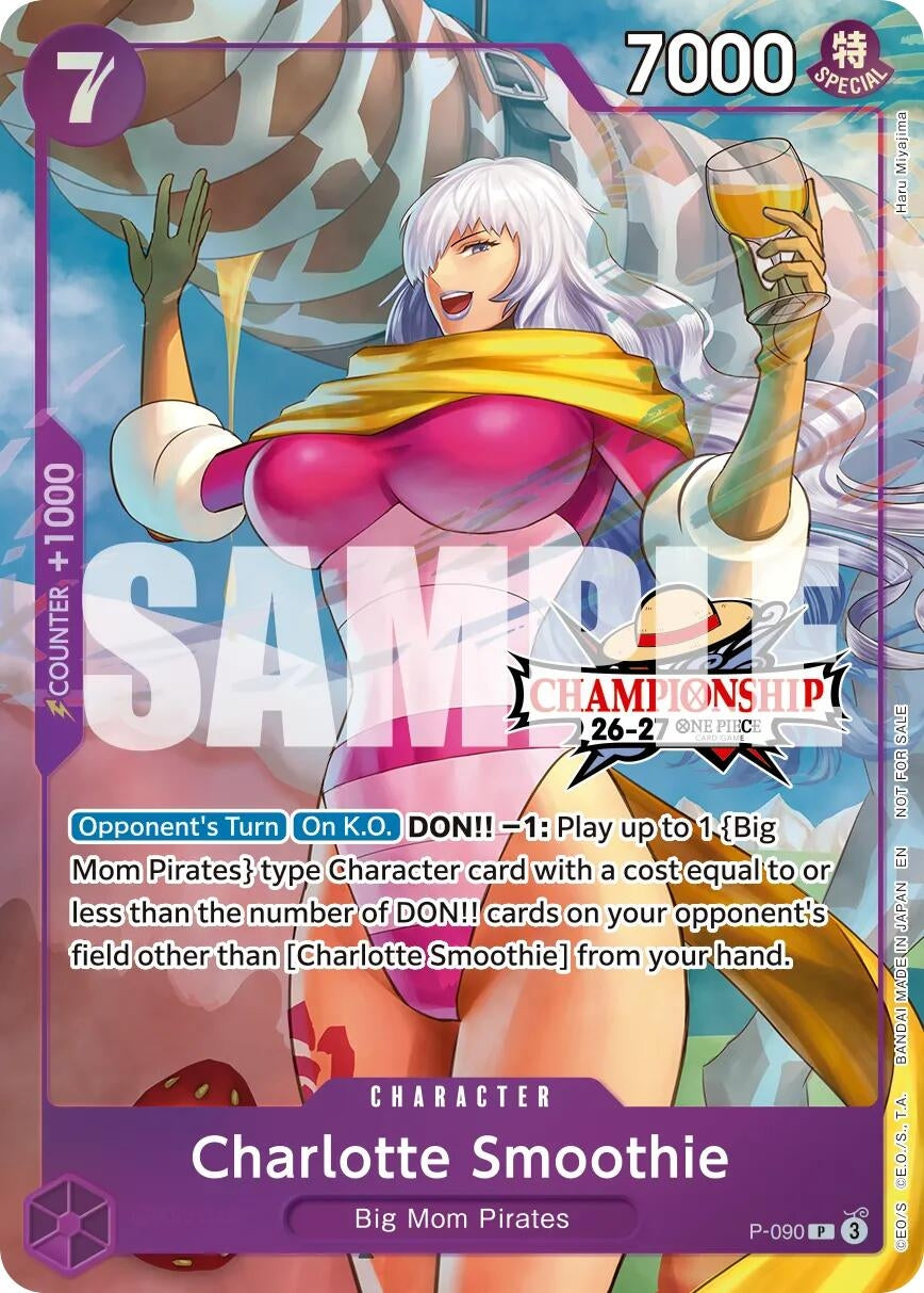 Image for Charlotte Smoothie (CS 26-27 Event Pack Finalist Ver.) (P-090) (Foil) (One Piece Promotion Cards) (OP-PR) - One Piece Card Game