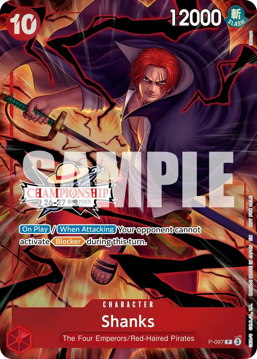 Image for Shanks (CS 26-27 Event Pack Finalist Ver.) (P-097) (Foil) (One Piece Promotion Cards) (OP-PR) - One Piece Card Game