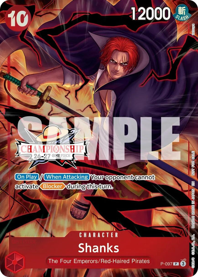 Image for Shanks (CS 26-27 Event Pack Finalist Ver.) (P-097) (Foil) (One Piece Promotion Cards) (OP-PR) - One Piece Card Game