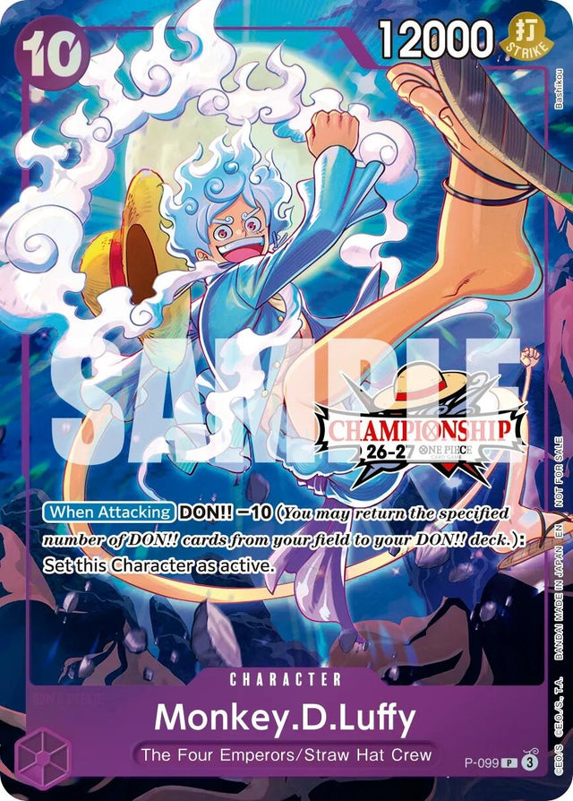 Image for Monkey.D.Luffy (CS 26-27 Event Pack Finalist Ver.) (P-099) (Foil) (One Piece Promotion Cards) (OP-PR) - One Piece Card Game