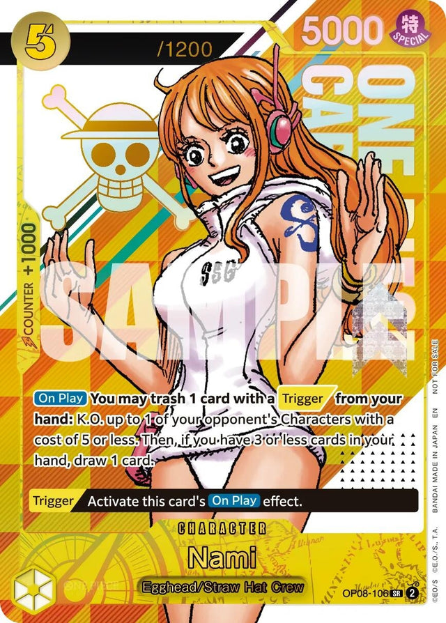 Image for Nami (CS 26-27 Celebration Pack) (Serial Numbered) (OP08-106) (Foil) (One Piece Promotion Cards) (OP-PR) - One Piece Card Game