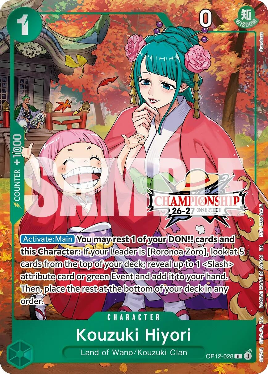 Image for Kouzuki Hiyori (CS 26-27 Celebration Pack) (OP12-028) (Foil) (One Piece Promotion Cards) (OP-PR) - One Piece Card Game