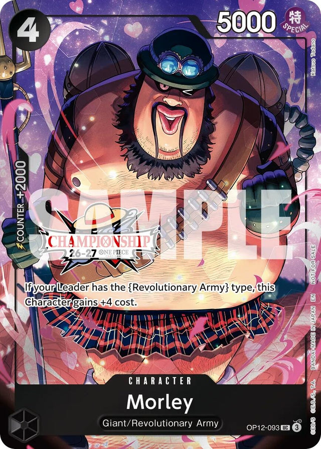 Image for Morley (CS 26-27 Celebration Pack) (OP12-093) (Foil) (One Piece Promotion Cards) (OP-PR) - One Piece Card Game