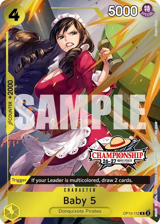 Image for Baby 5 (CS 26-27 Celebration Pack) (OP12-112) (Foil) (One Piece Promotion Cards) (OP-PR) - One Piece Card Game