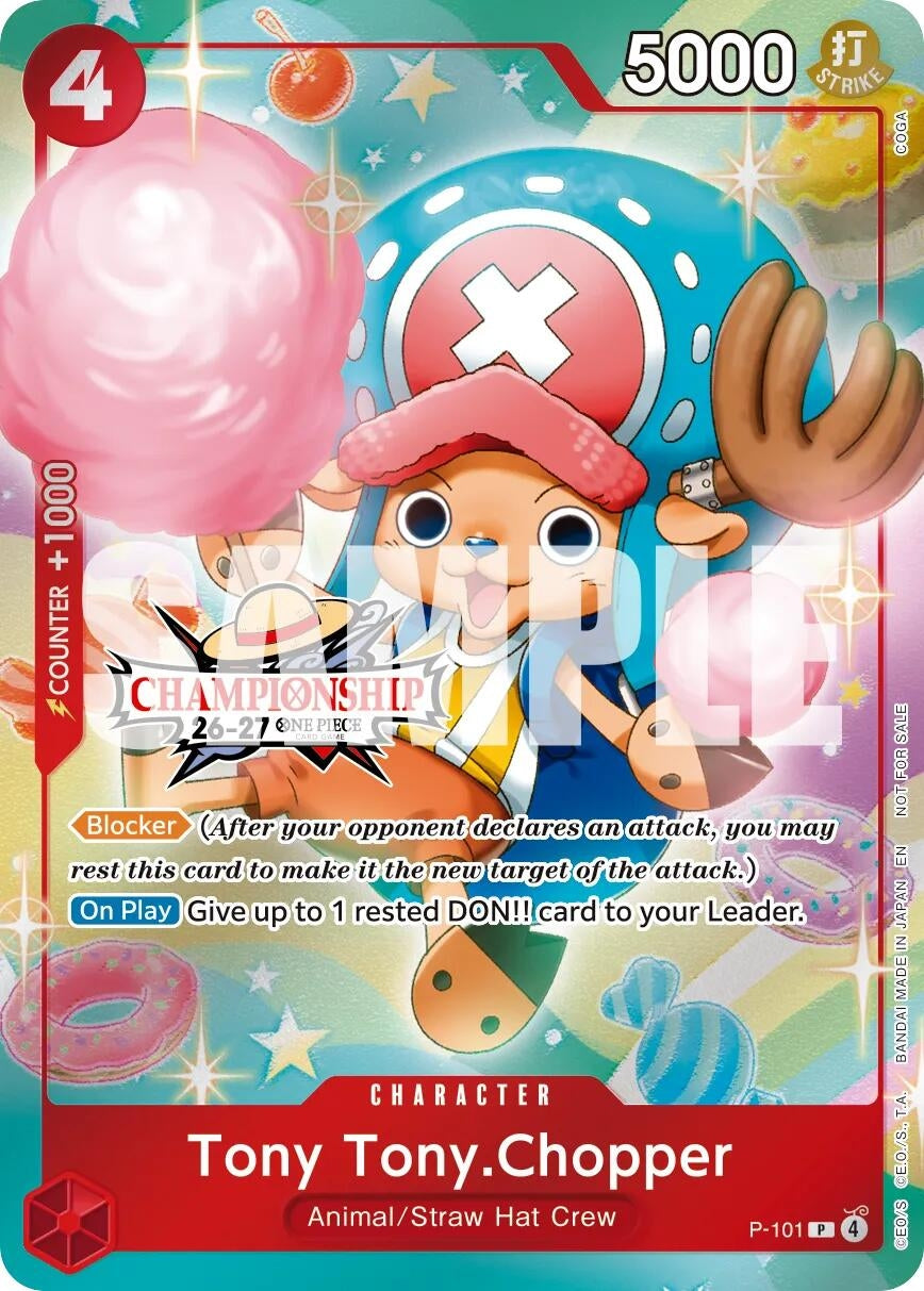 Image for Tony Tony.Chopper (CS 26-27 Celebration Pack) (P-101) (Foil) (One Piece Promotion Cards) (OP-PR) - One Piece Card Game