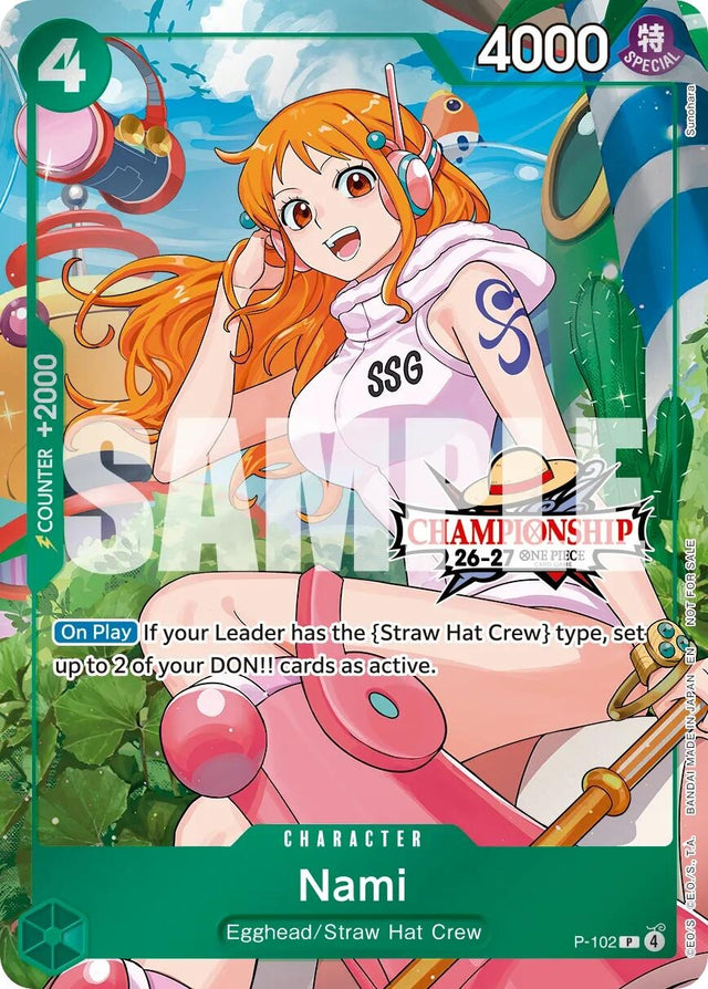 Image for Nami (CS 26-27 Celebration Pack) (P-102) (Foil) (One Piece Promotion Cards) (OP-PR) - One Piece Card Game