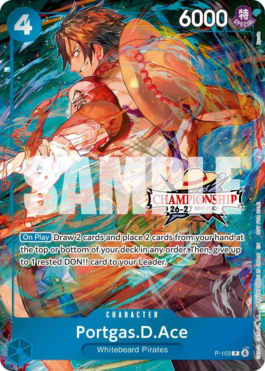 Image for Portgas.D.Ace (CS 26-27 Celebration Pack) (P-103) (Foil) (One Piece Promotion Cards) (OP-PR) - One Piece Card Game