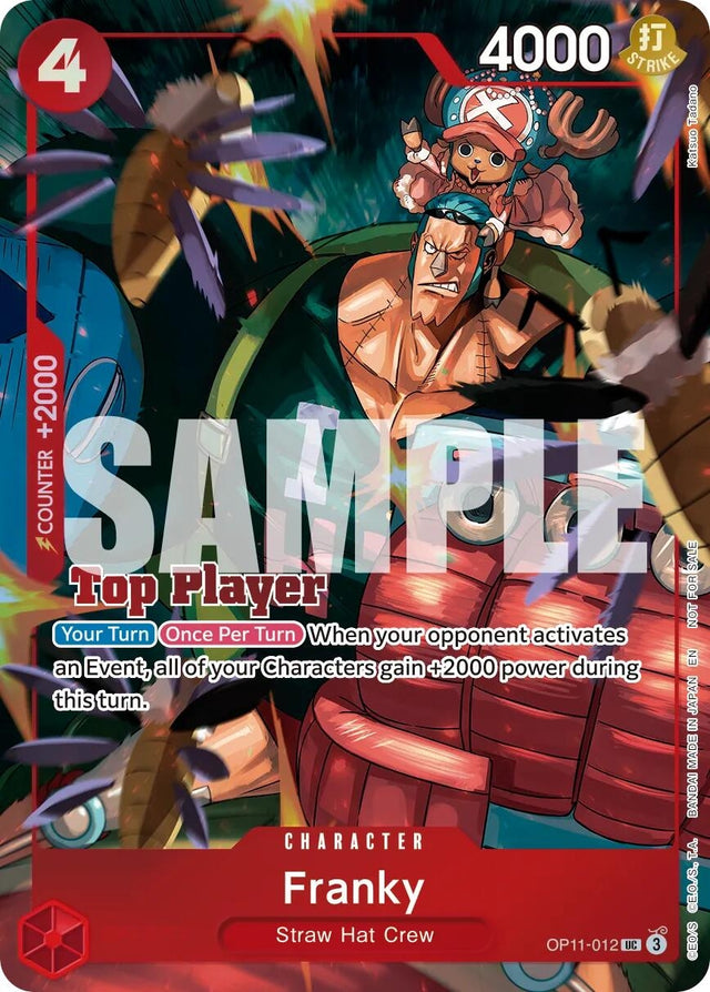Image for Franky (CS 26-27 Top Player Pack Vol. 1) (OP11-012) (Foil) (One Piece Promotion Cards) (OP-PR) - One Piece Card Game