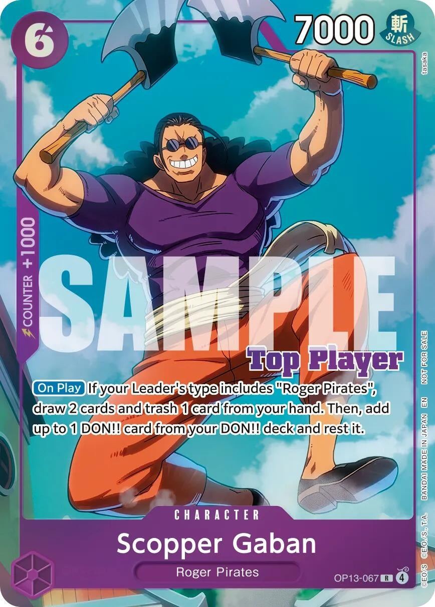 Image for Scopper Gaban (CS 26-27 Top Player Pack Vol. 1) (OP13-067) (Foil) (One Piece Promotion Cards) (OP-PR) - One Piece Card Game