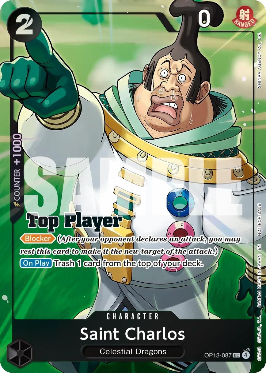 Image for Saint Charlos (CS 26-27 Top Player Pack Vol. 1) (OP13-087) (Foil) (One Piece Promotion Cards) (OP-PR) - One Piece Card Game