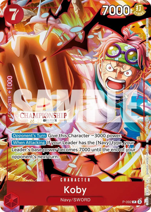 Image for Koby (CS 26-27 Event Pack) (P-092) (Foil) (One Piece Promotion Cards) (OP-PR) - One Piece Card Game