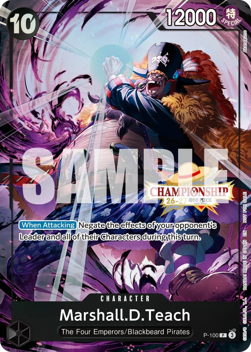 Image for Marshall.D.Teach (CS 26-27 Event Pack) (P-100) (Foil) (One Piece Promotion Cards) (OP-PR) - One Piece Card Game