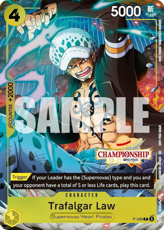 Image for Trafalgar Law (CS 26-27 Event Pack) (P-088) (Foil) (One Piece Promotion Cards) (OP-PR) - One Piece Card Game