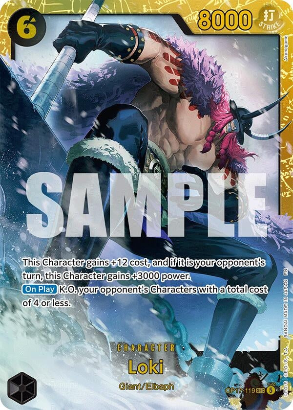 Image for Loki (OP17-119) (Foil) (The World's Strongest Warriors) (OP17) - One Piece Card Game