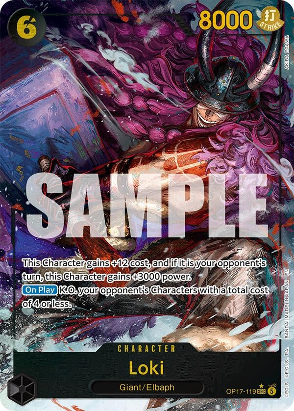 Image for Loki (Alternate Art) (OP17-119) (Foil) (The World's Strongest Warriors) (OP17) - One Piece Card Game