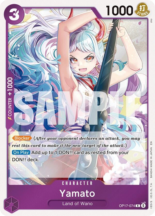 Image for Yamato (OP17-074) (Foil) (The World's Strongest Warriors) (OP17) - One Piece Card Game