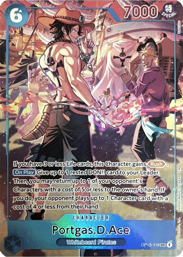 Image for Portgas.D.Ace (119) (English Version 3rd Anniversary Set) (OP13-119) (Foil) (One Piece Promotion Cards) (OP-PR) - One Piece Card Game