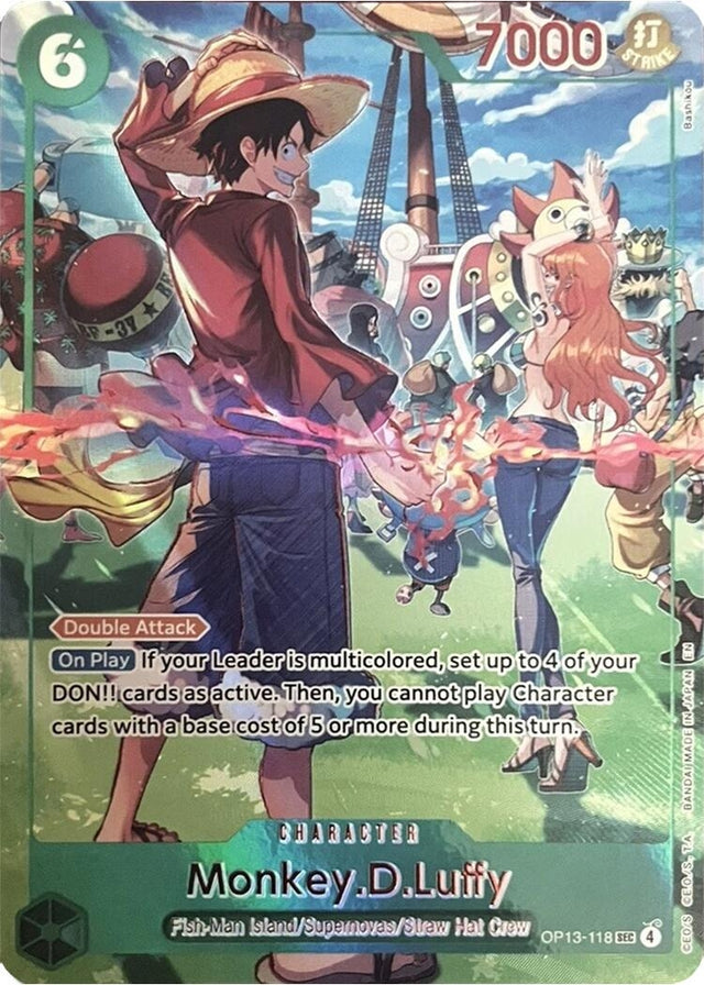 Image for Monkey.D.Luffy (118) (English Version 3rd Anniversary Set) (OP13-118) (Foil) (One Piece Promotion Cards) (OP-PR) - One Piece Card Game