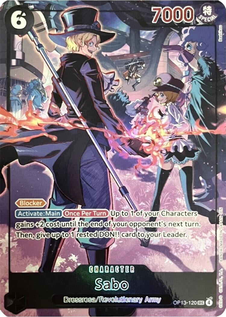 Image for Sabo (120) (English Version 3rd Anniversary Set) (OP13-120) (Foil) (One Piece Promotion Cards) (OP-PR) - One Piece Card Game