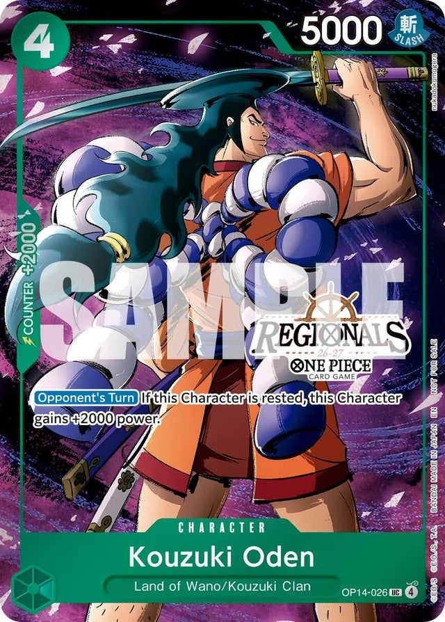Image for Kouzuki Oden (Regional Participation Pack 2026 Vol.2) (OP14-026) (Foil) (One Piece Promotion Cards) (OP-PR) - One Piece Card Game