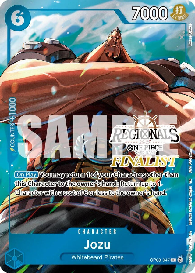 Image for Jozu (Regionals Finalist Card Set 26-27 Vol.2) (OP08-047) (Foil) (One Piece Promotion Cards) (OP-PR) - One Piece Card Game