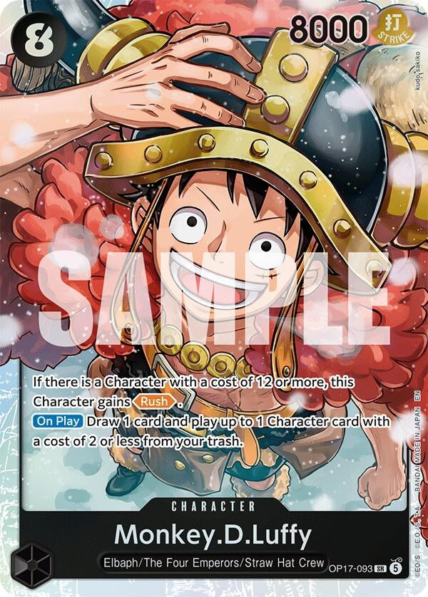 Image for Monkey.D.Luffy (093) (OP17-093) (Foil) (The World's Strongest Warriors) (OP17) - One Piece Card Game