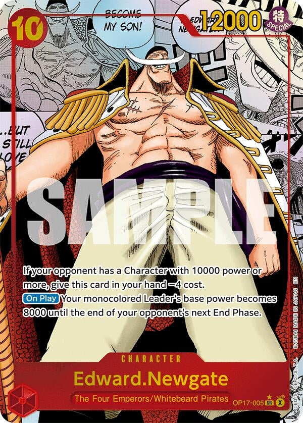 Image for Edward.Newgate (005) (Manga) (OP17-005) (Foil) (The World's Strongest Warriors) (OP17) - One Piece Card Game