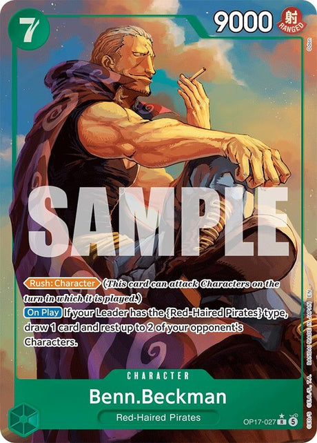 Image for Benn.Beckman (Alternate Art) (OP17-027) (Foil) (The World's Strongest Warriors) (OP17) - One Piece Card Game