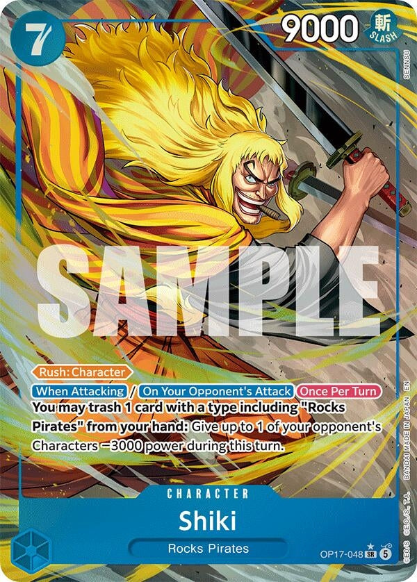 Image for Shiki (048) (Alternate Art) (OP17-048) (Foil) (The World's Strongest Warriors) (OP17) - One Piece Card Game